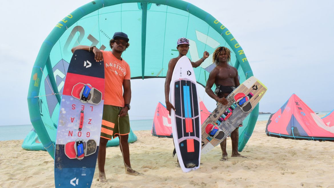 Boa Vista: Das Team der Kite- und Wing/Windsurf Station Boa Vista: Das Team der Kite- und Wing/Windsurf Station