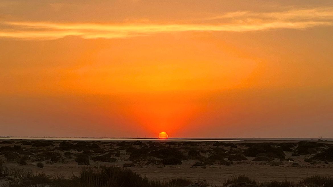 Zarzis: Wunderbarer Sonnenuntergang an der Station Zarzis: Wunderbarer Sonnenuntergang an der Station