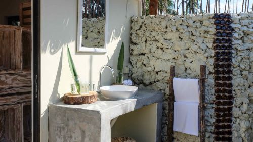 Sansibar: Outdoor Badezimmer Sansibar: Outdoor Badezimmer