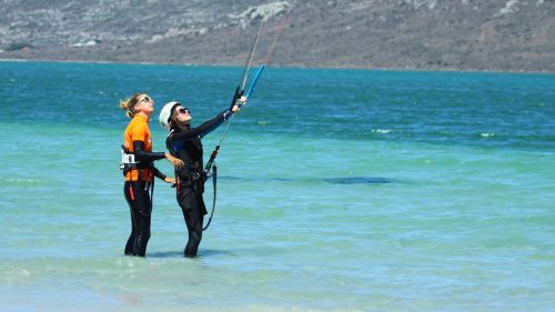 Langebaan: Die ersten Flugübungen