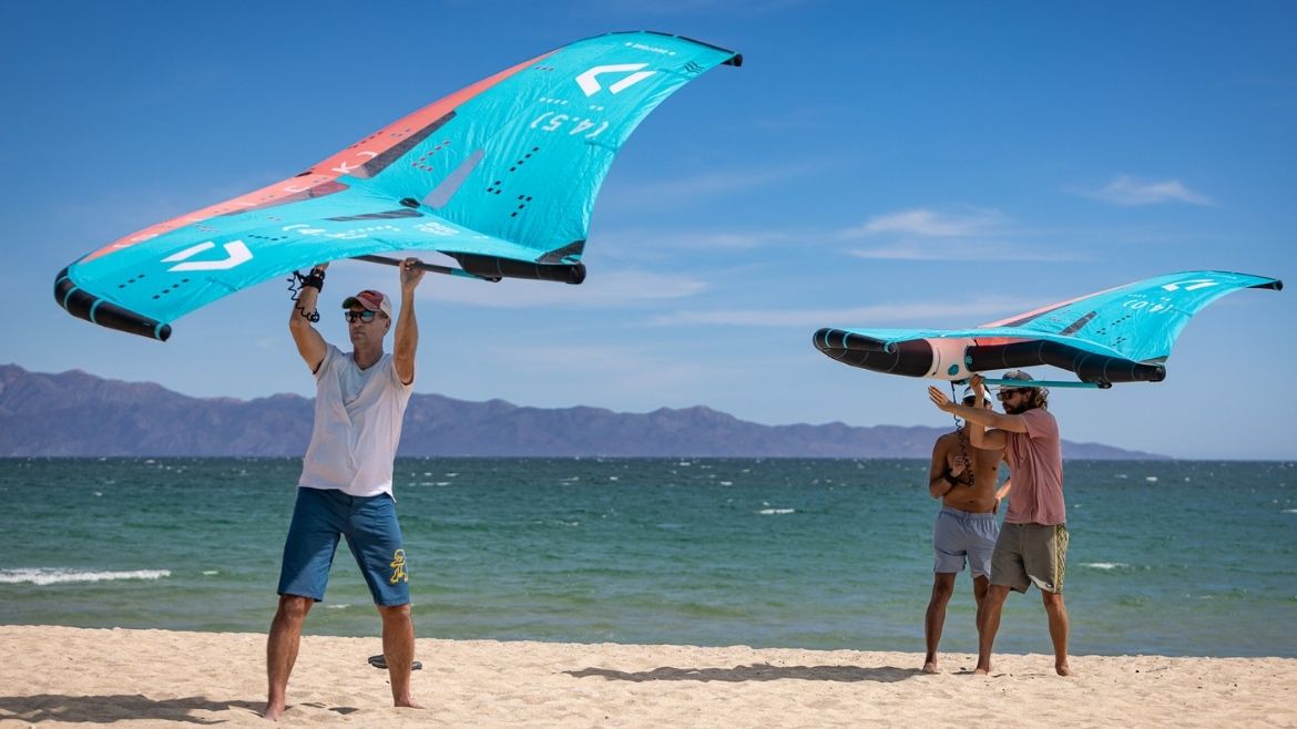 Wingübung direkt am Strand