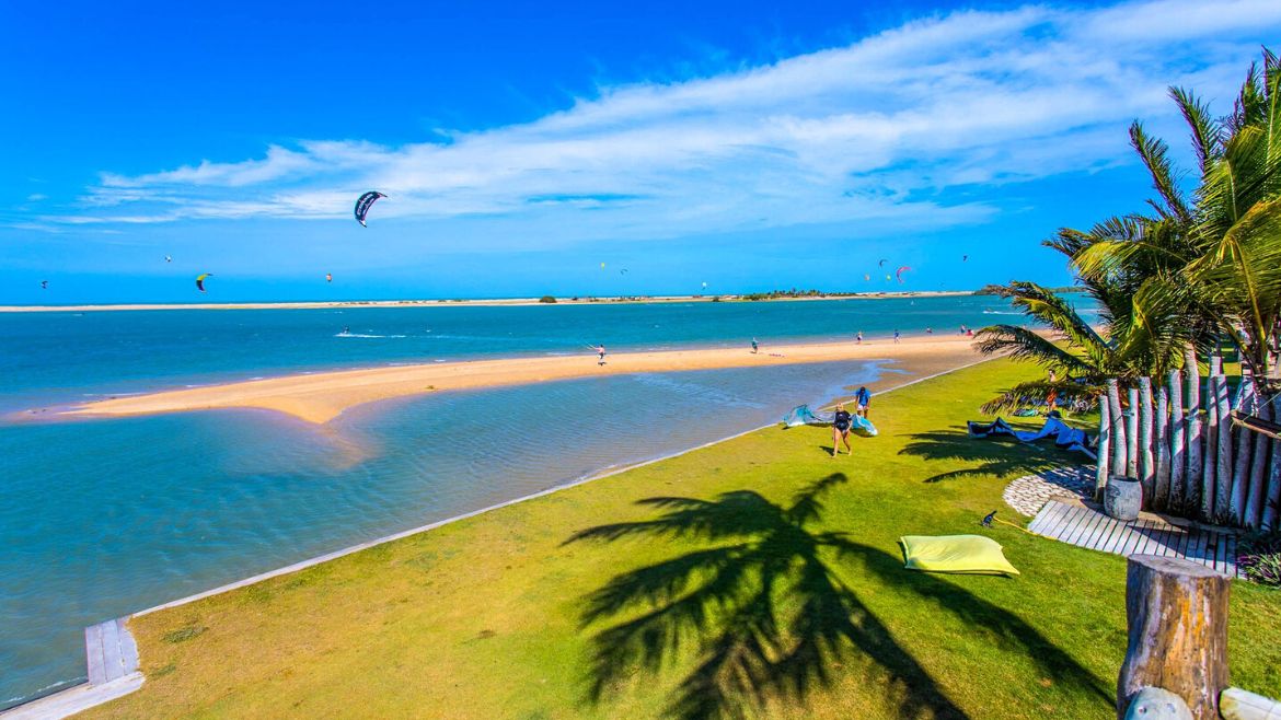 Ilha do Guajiru: Die Lagune eignet sich für alle Könnenstufen Ilha do Guajiru: Die Lagune eignet sich für alle Könnenstufen