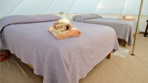 La Ventana: Das Zelt bietet Platz für bis zu vier Personen La Ventana: Das Zelt bietet Platz für bis zu vier Personen