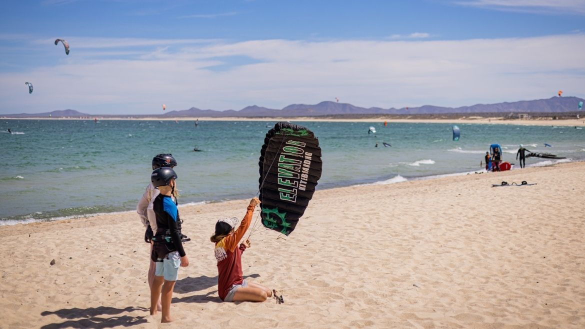 Kinderschulung am Strand