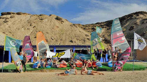 Dakhla: Blick auf unsere Windsurf Station Dakhla: Blick auf unsere Windsurf Station
