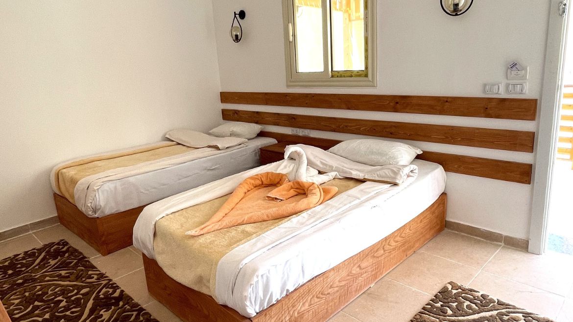 Hamata: Als Einzel- oder Doppelzimmer möglich