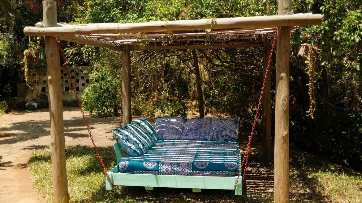 Kilifi: Direkt vor dem Nebenhaus ein kleiner Chilloutbereich Kilifi: Direkt vor dem Nebenhaus ein kleiner Chilloutbereich