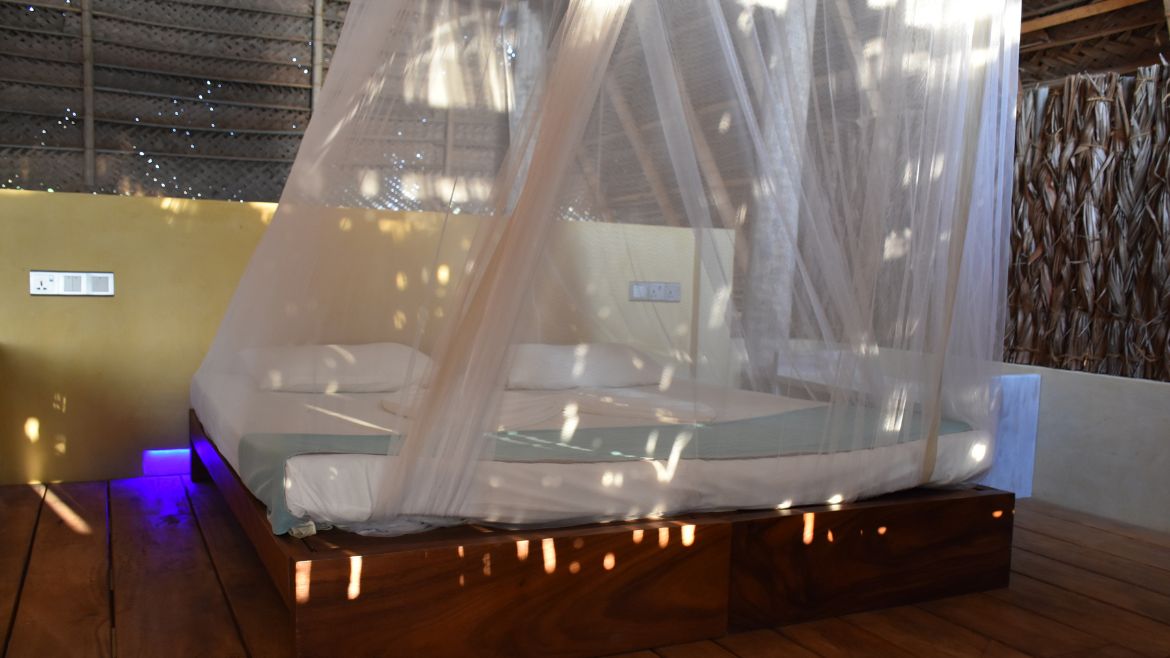 Kappalady: Doppelbett in den Strand Cabanas