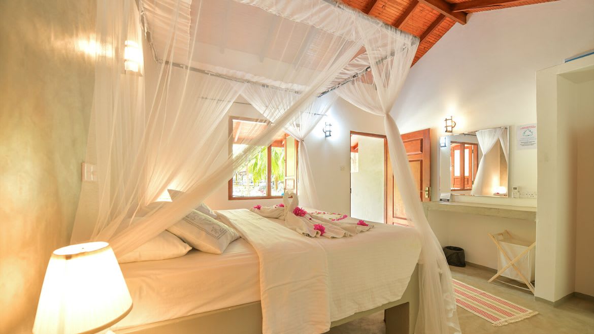 Kalpitiya: Doppelzimmer in den Palmen Bungalows Kalpitiya: Doppelzimmer in den Palmen Bungalows