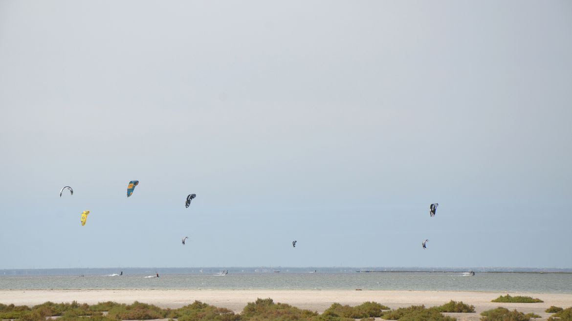 Djerba-Zarzis: Downwinder zur Lagune während des Kite Camps Djerba-Zarzis: Downwinder zur Lagune während des Kite Camps