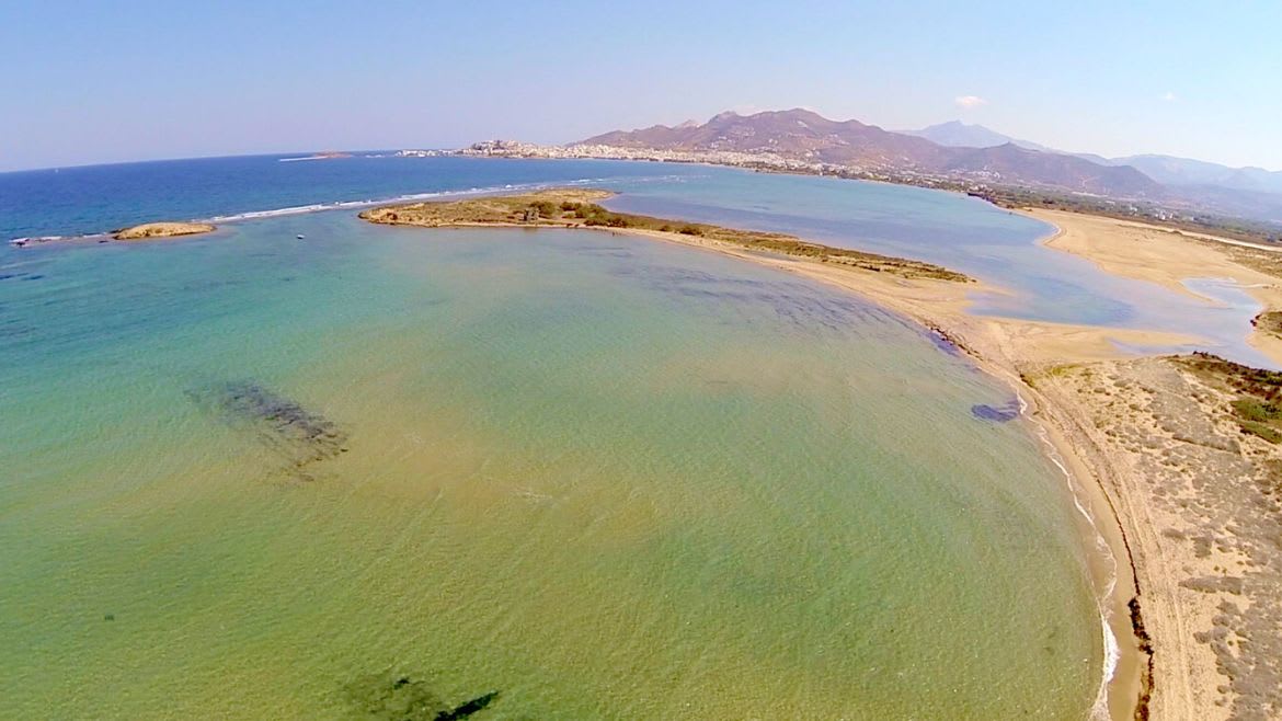 Naxos: Drohnenaufnahme Naxos: Drohnenaufnahme