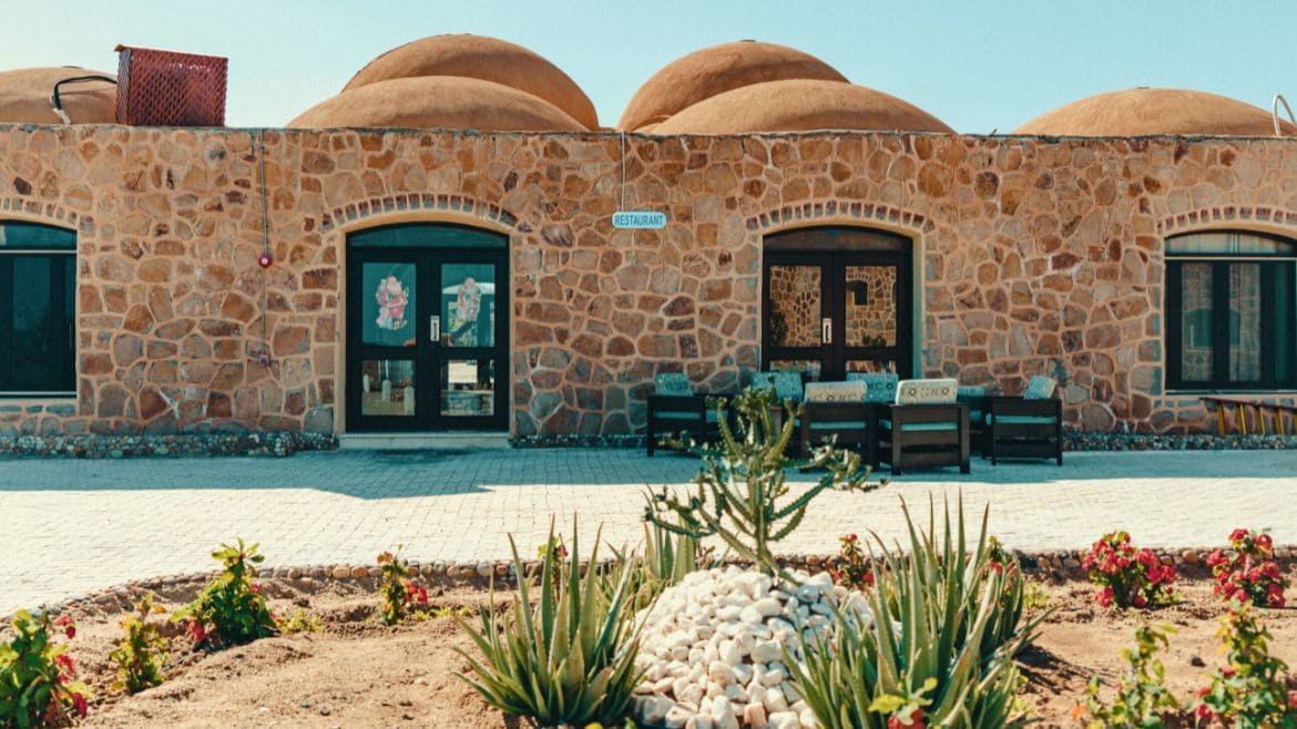 Hamata: Restaurant-Eingang