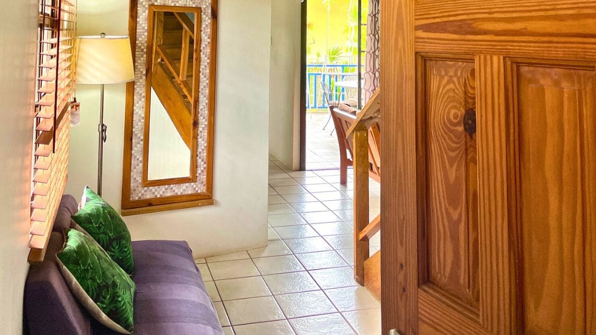 Tobago: Eingangsbereich der Appartements II Tobago: Eingangsbereich der Appartements II