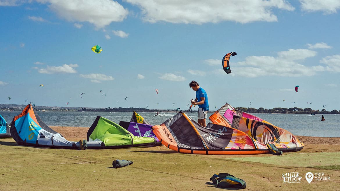 Marsala: Einstieg an der Kite- und Windsurf Station Marsala: Einstieg an der Kite- und Windsurf Station