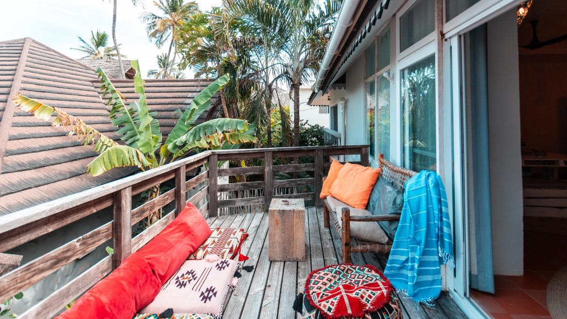 Balkon des Lofts mit tollem Blick