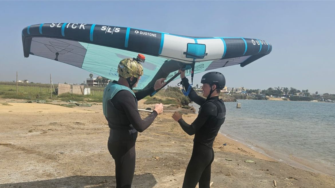 Marsala: Anfängerschulung im Wingsurfen Marsala: Anfängerschulung im Wingsurfen