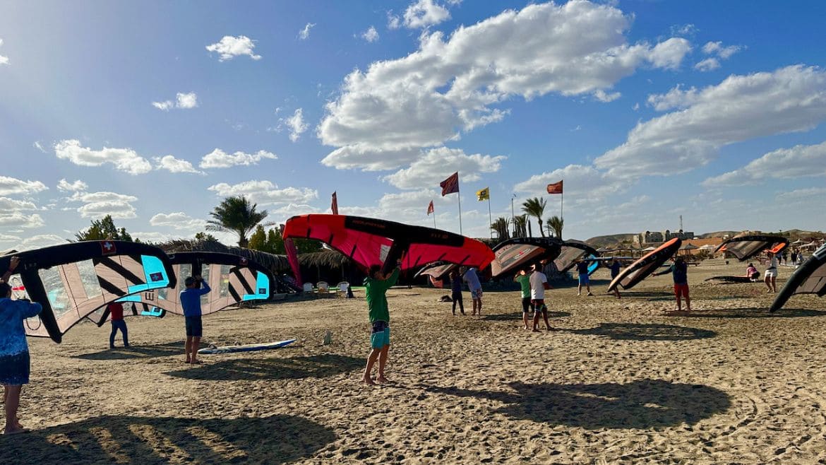 El Naaba: Erste Übungen am Strand