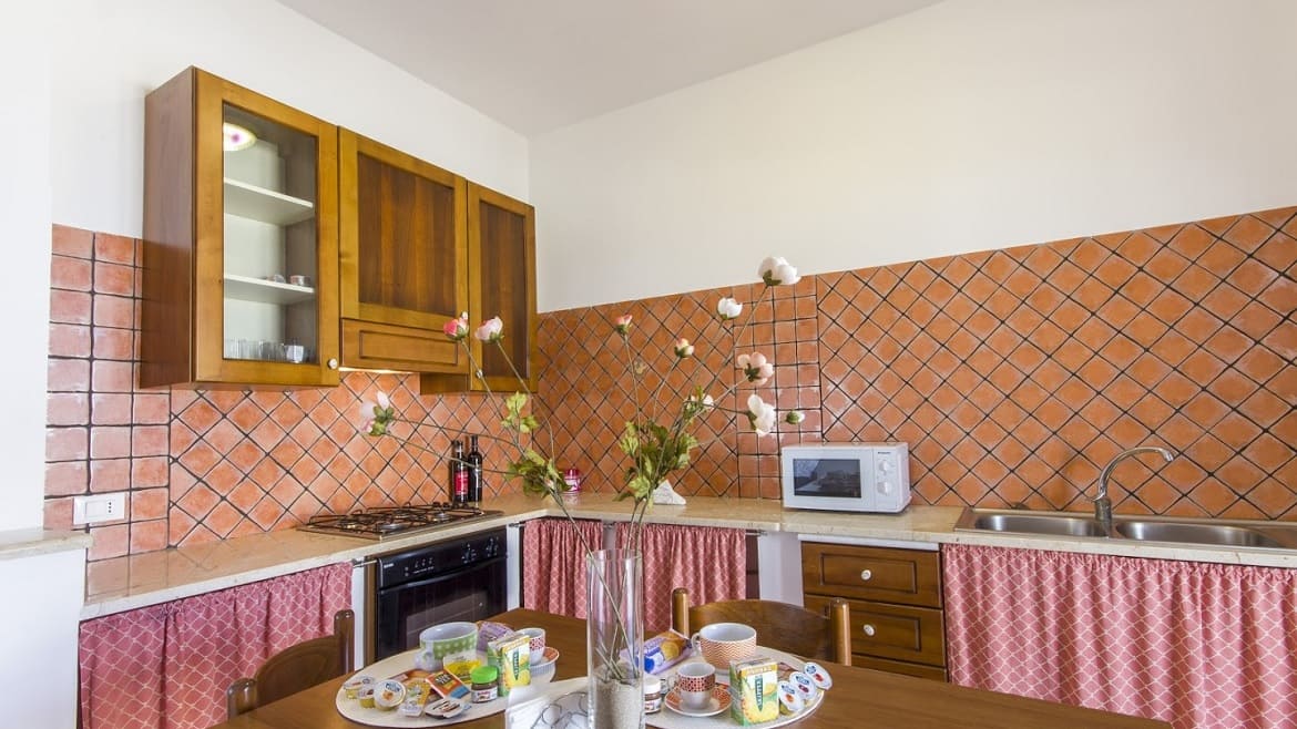 Marsala: Essbereich des Appartements im Erdgeschoss