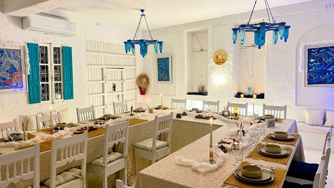 Djerba-Zarzis: Essbereich im Innenbereich