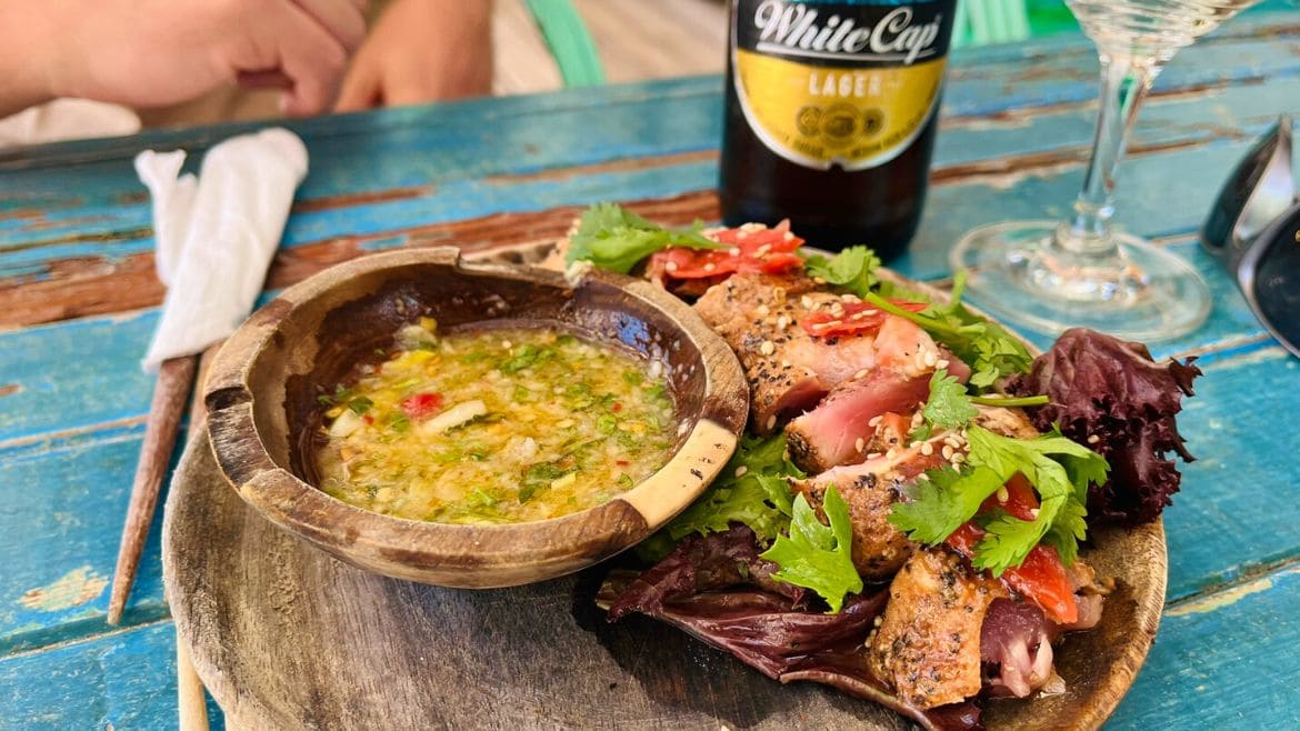 Kilifi: Wunderbares Essen an der Beachbar