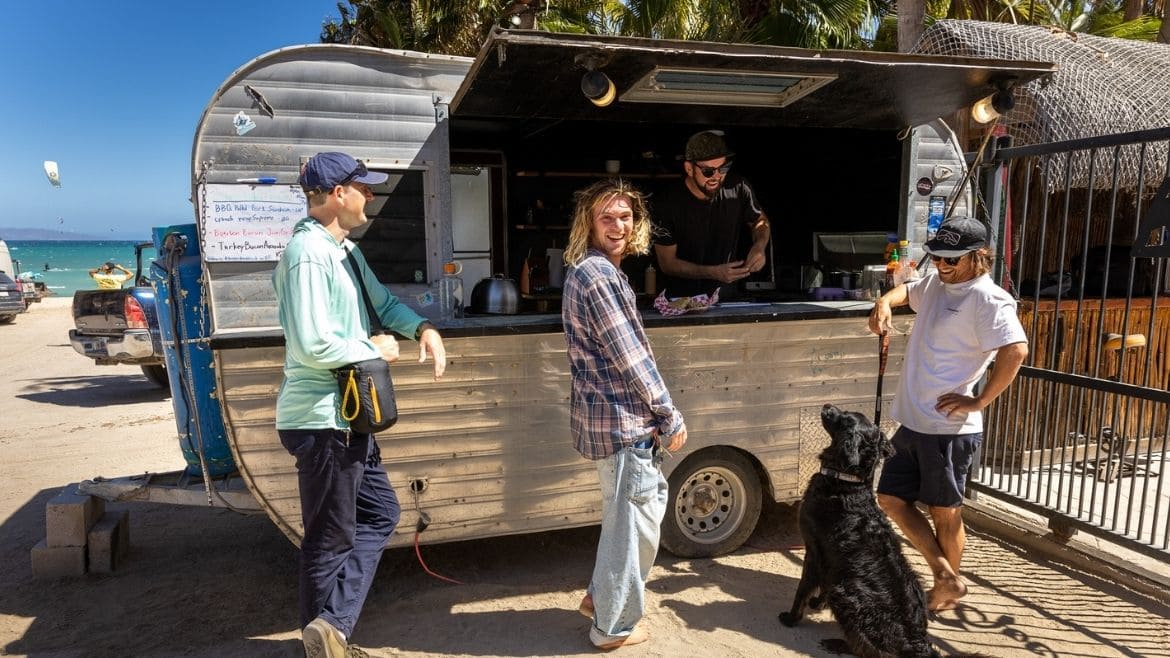 Food Cart direkt vor der Tür
