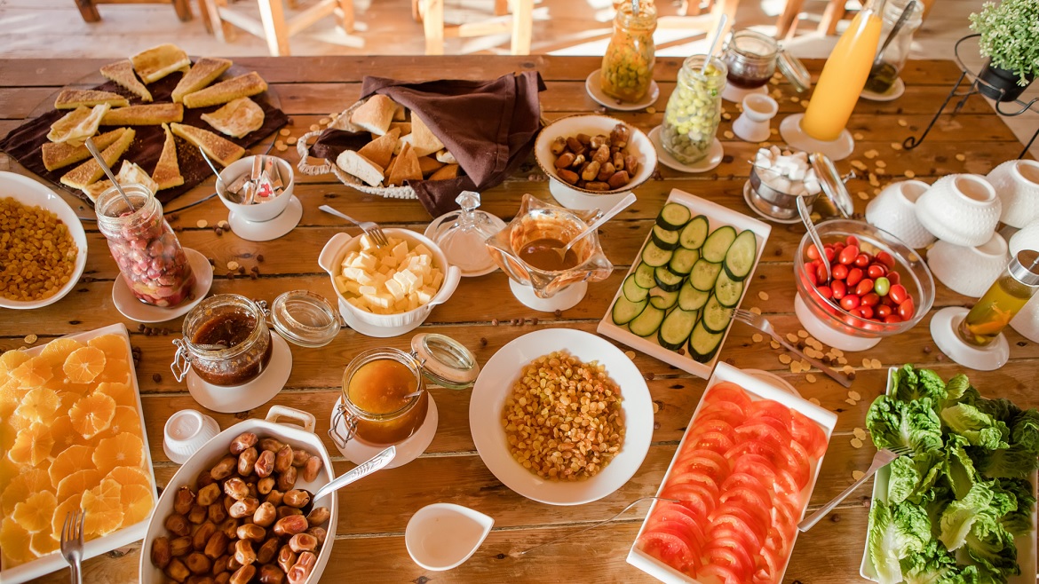 Dakhla: Frühstück in unserem Kite- und Wingsurf Camp