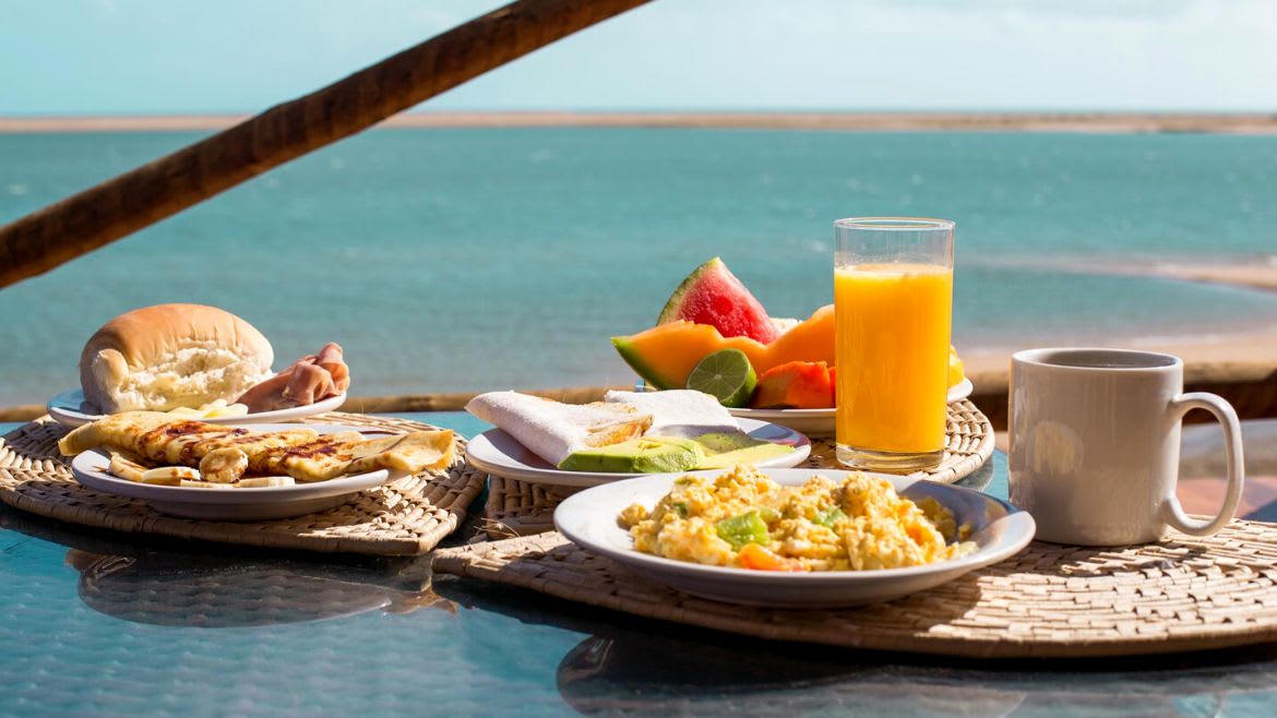 Ilha do Guajiru: Frühstück im Kitehaus Ilha do Guajiru: Frühstück im Kitehaus