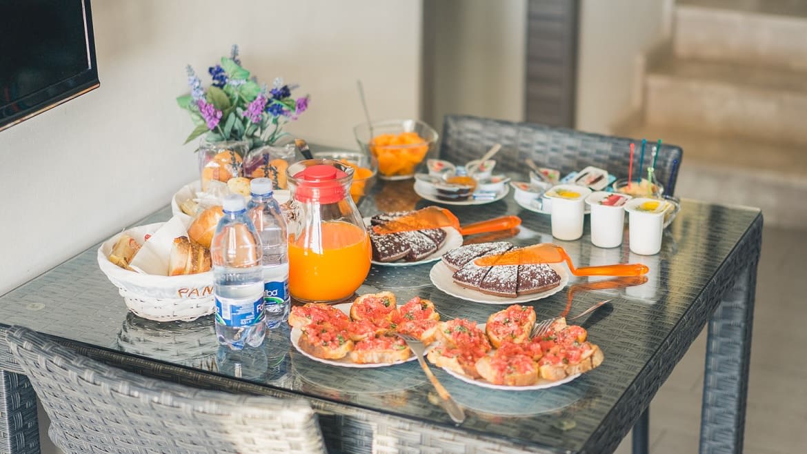 Marsala: leckeres Frühstück im Kitehaus Marsala: leckeres Frühstück im Kitehaus