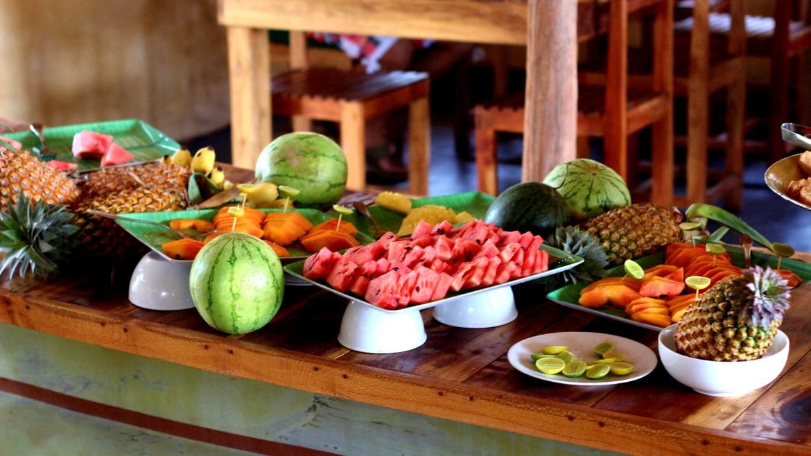 Kalpitiya: Frühstück in den Surf Cabanas