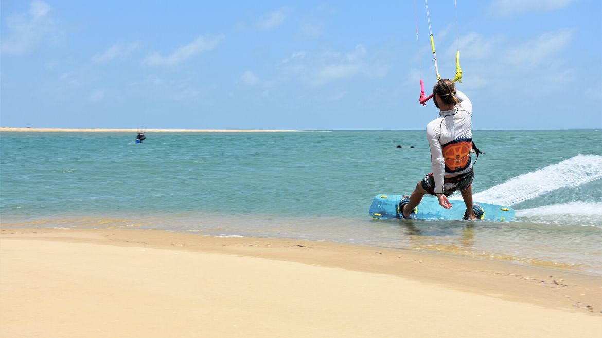 Kappalady: Kiten zu den nördlich gelegenen Sandbänken