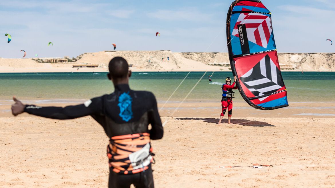 Dakhla: Für alle Könnenstufen ausreichend Platz in der Lagune
