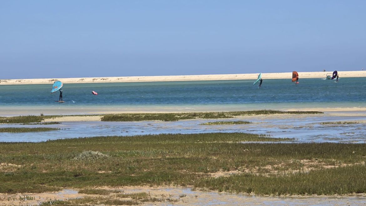 Algarve: Wingfoilen am Revier Fuseta