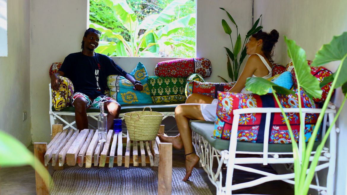 Kilifi: Gemeinschaftsbereich der Surfer Economy Zimmer Kilifi: Gemeinschaftsbereich der Surfer Economy Zimmer