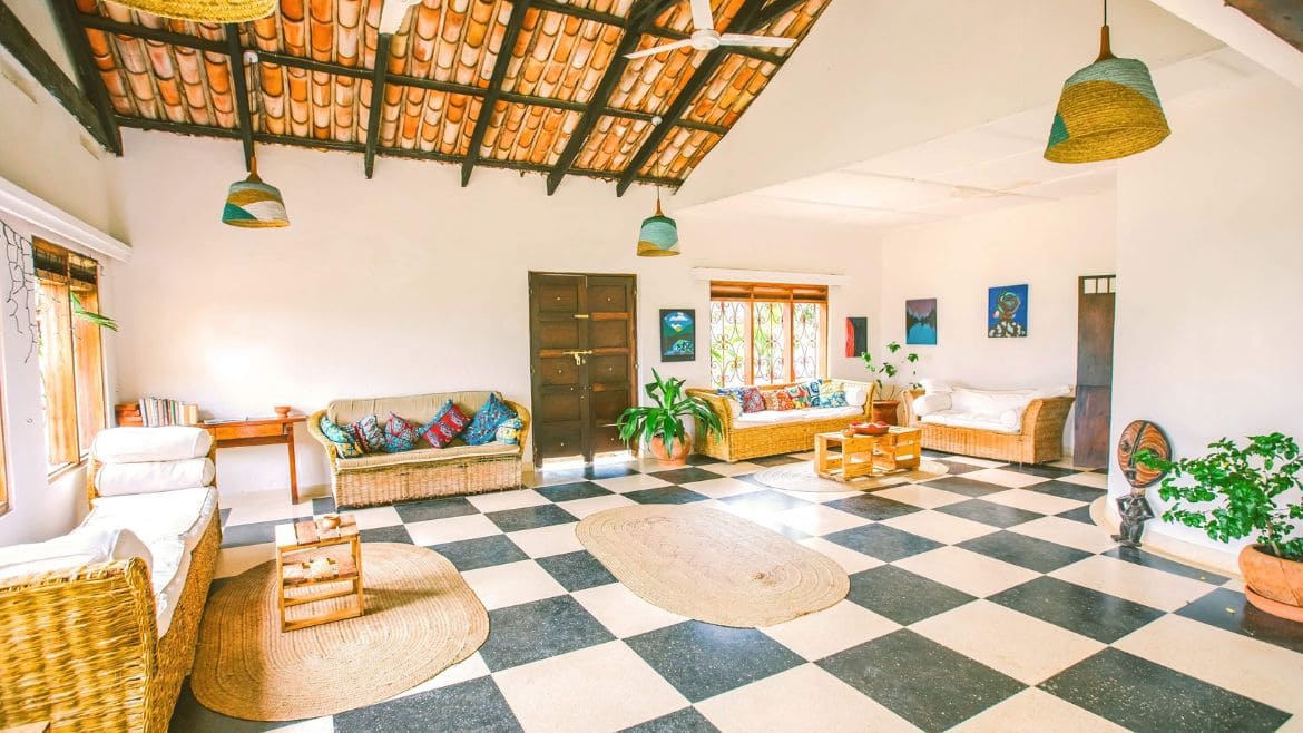 Kilifi: Gemeinschaftsbereich im Haupthaus