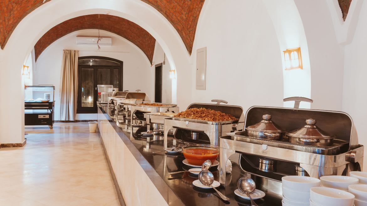 Hamata: Großes Buffet im Kite Hotel Hamata: Großes Buffet im Kite Hotel