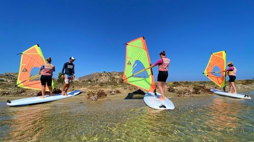 Naxos: Gruppenschulung in der Lagune Naxos: Gruppenschulung in der Lagune