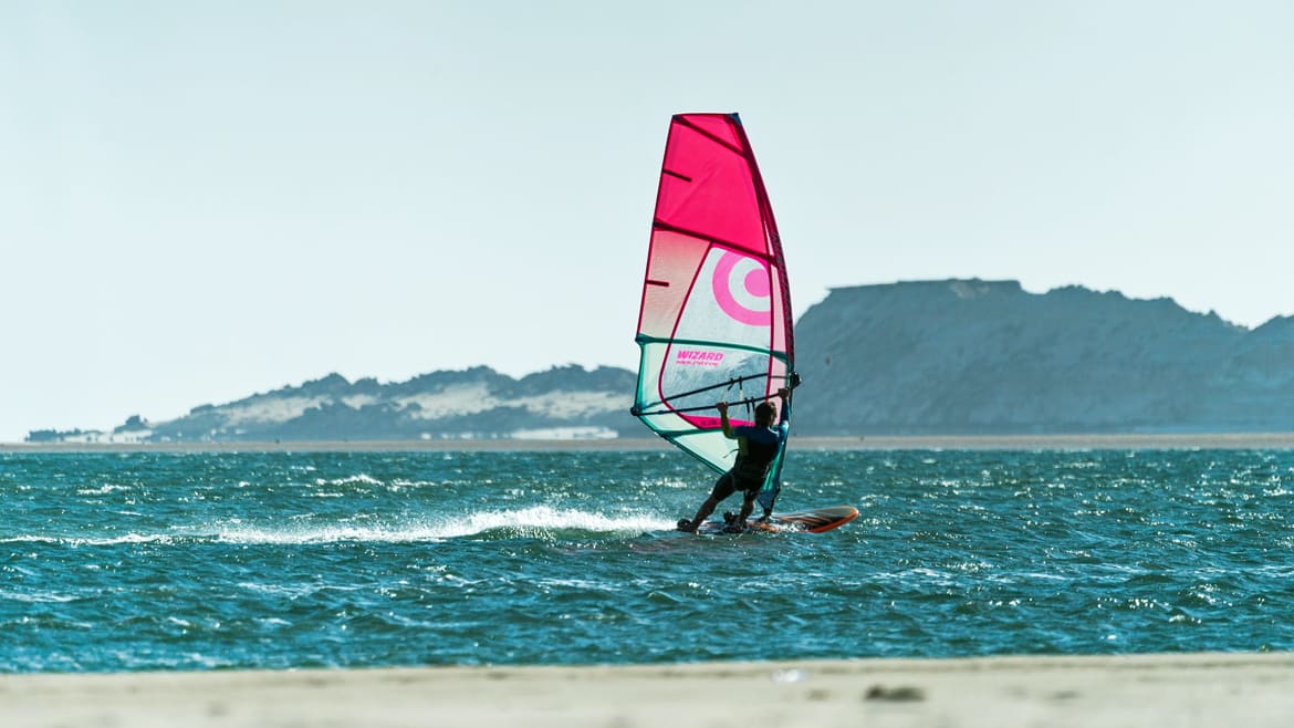 Dakhla: In der Lagune wird geschult und gefahren Dakhla: In der Lagune wird geschult und gefahren