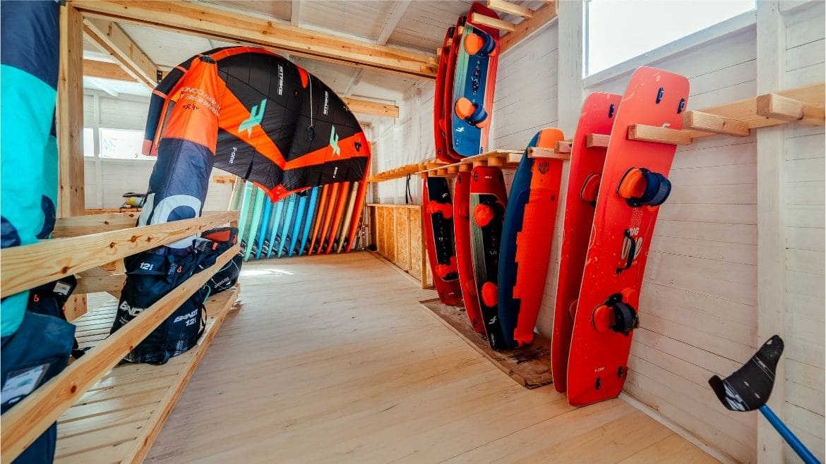 Dakhla: Innenbereich der Kite- und Wingsurf Station