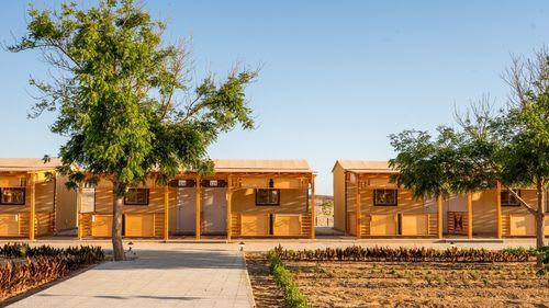 Hamata: Tolle Gartenanlage des Kite Camps