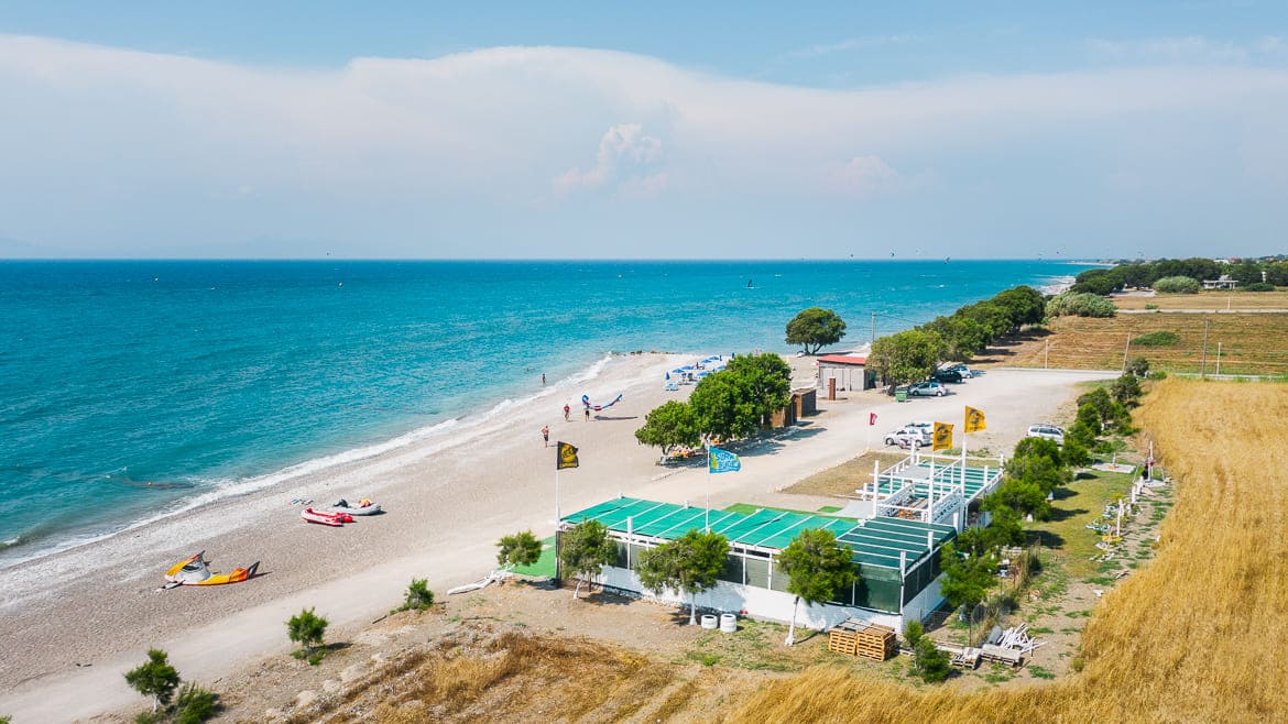 Rhodos Theologos: Unsere Kite- und Wing/Windsurf Station