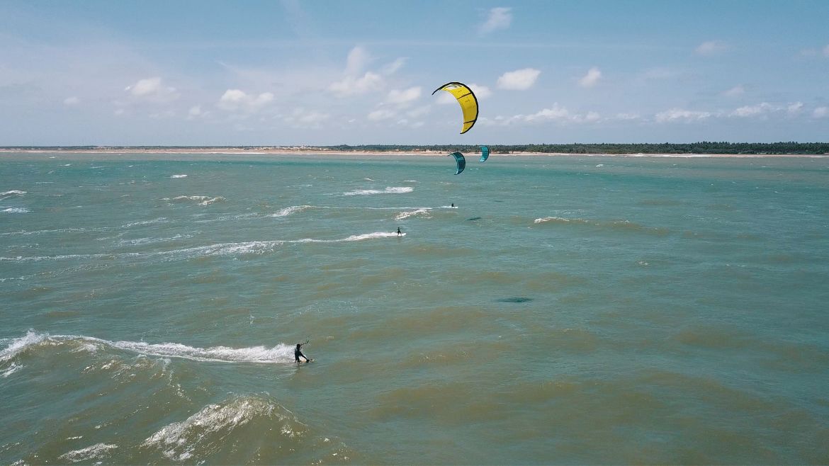 Kappalady: Kiten auf dem offenen Meer