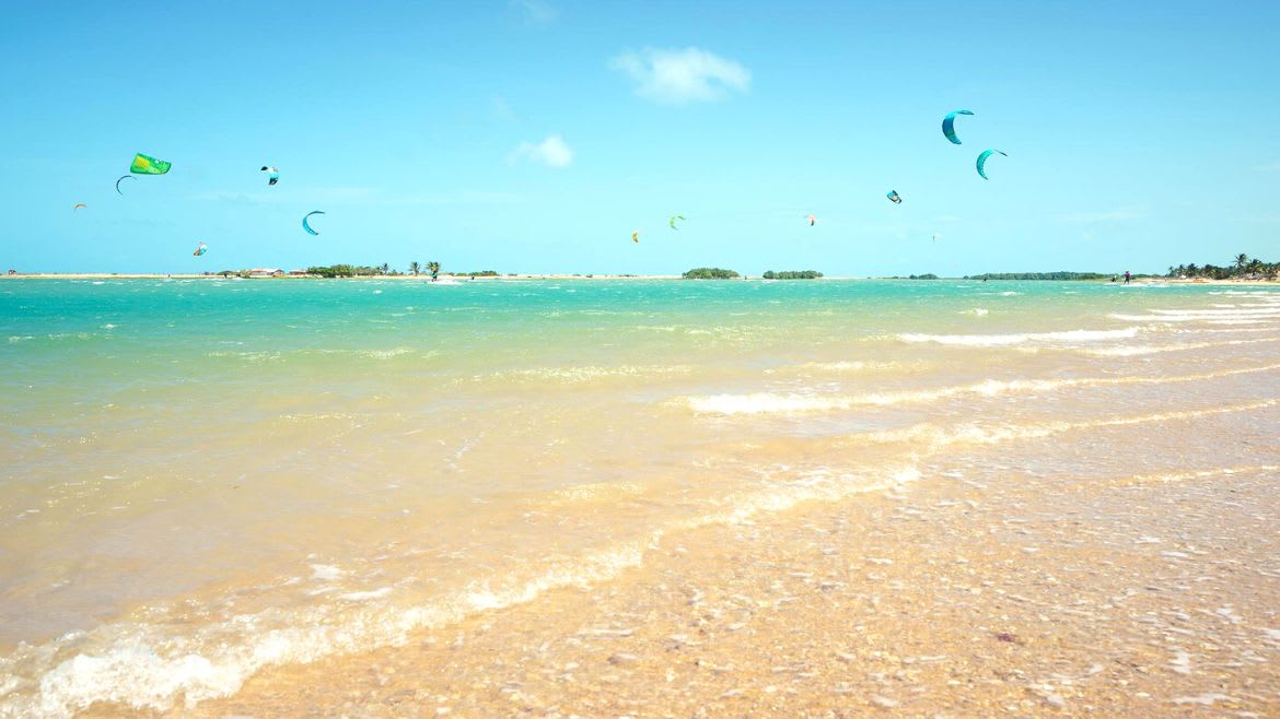 Ilha do Guajiru: Tolle Wasserfarben in der Ilha do Guajirú