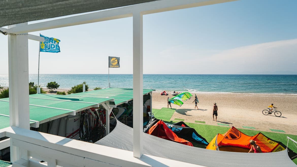 Rhodos Theologos: Kites vorbereiten