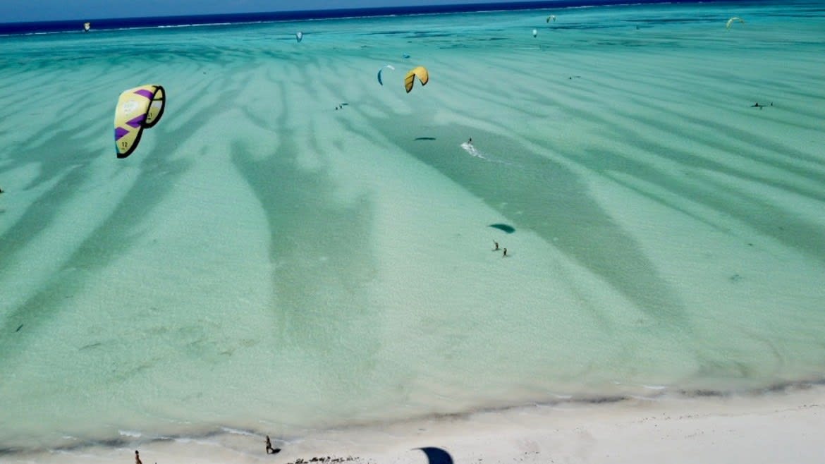 Kitesurfen an der Kite- und Wingsurf Station