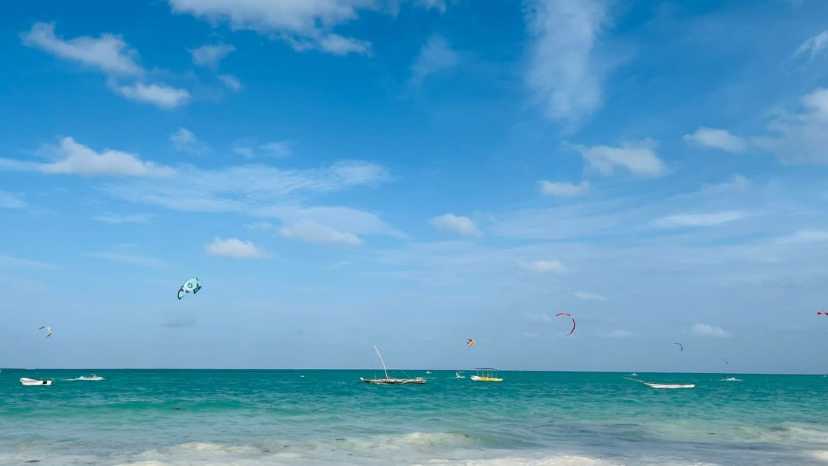 Kitesurfen im Indischen Ozean