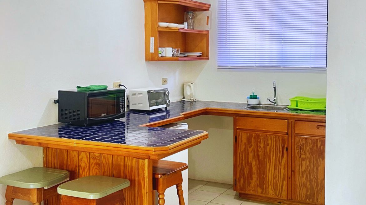 Tobago: Die Studios II verfügen über einen Kochbereich