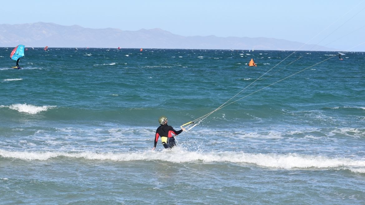 La Ventana: Kleiner Stehbereich an der Kitesurf Station