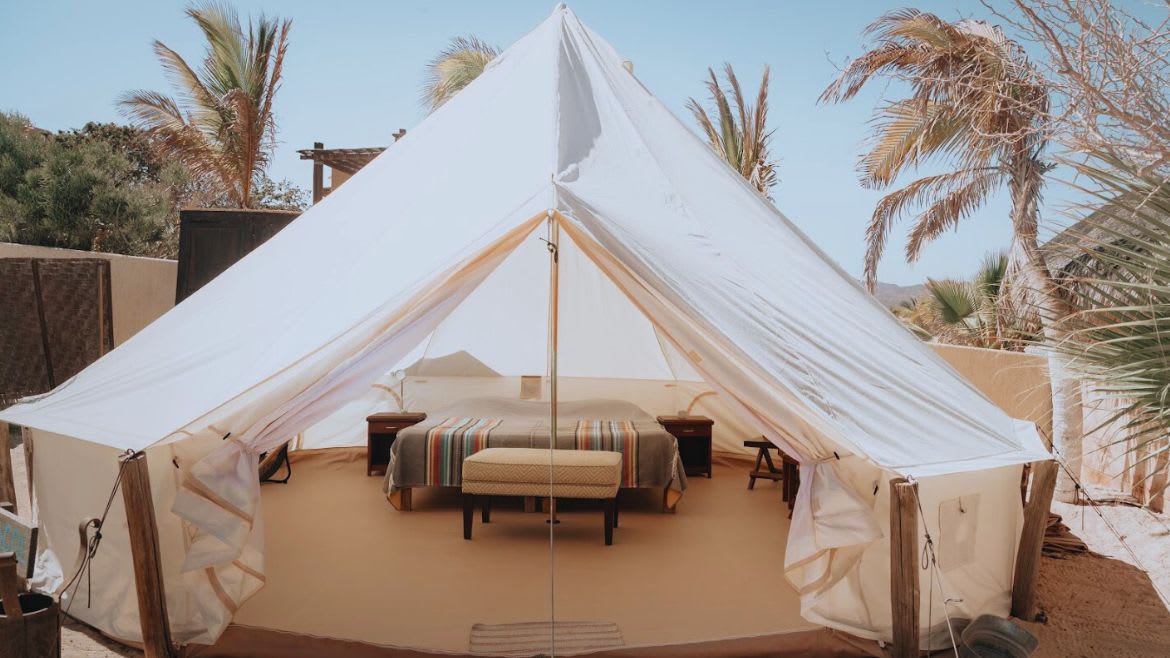 La Ventana: Komfortables King Size Zelt La Ventana: Komfortables King Size Zelt