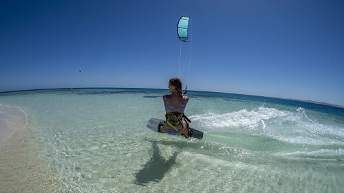 Hamata: Kristallklares Wasser an der Kitesurfstation Hamata: Kristallklares Wasser an der Kitesurfstation