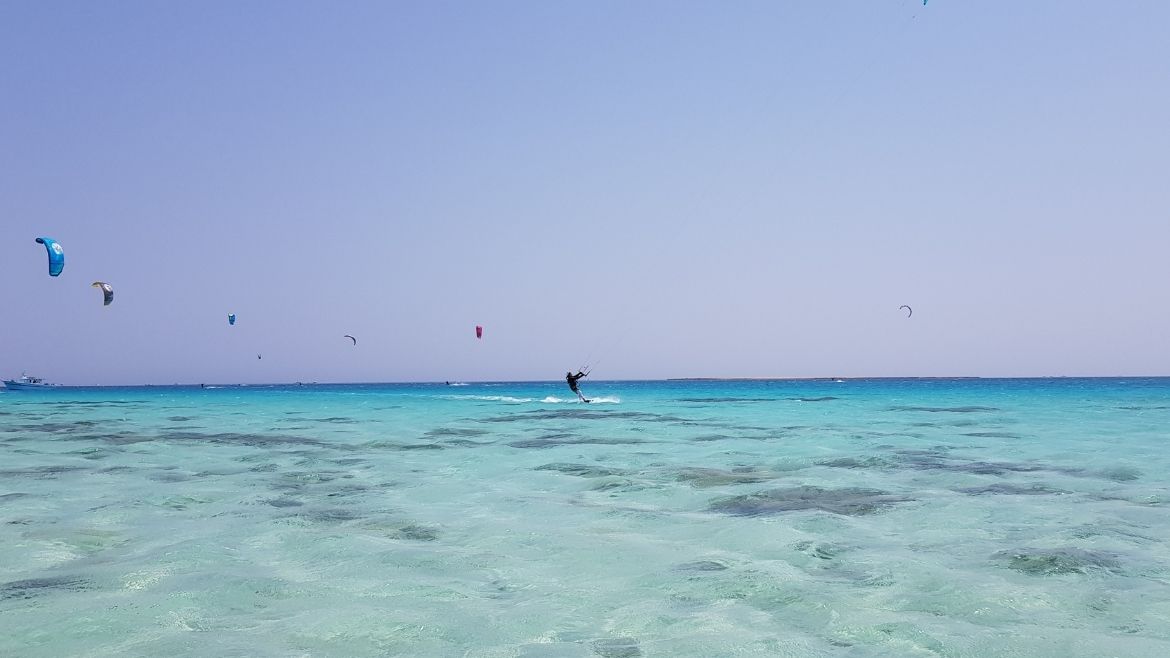 Kristallklares Wasser in der Soma Bay und Safaga Island Kristallklares Wasser in der Soma Bay und Safaga Island